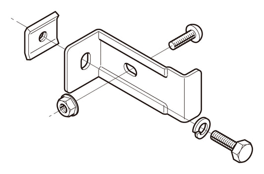 SD-QRS4N|立上ラック支持金具