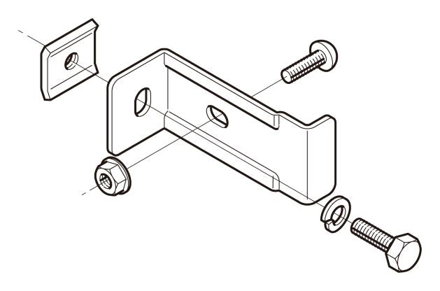 SD-QRS4N|立上ラック支持金具