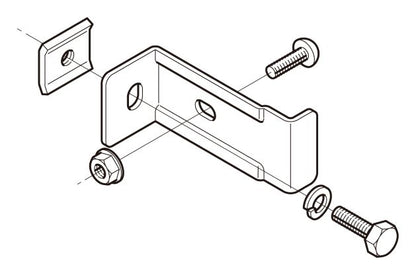 SD-QRS4N|立上ラック支持金具