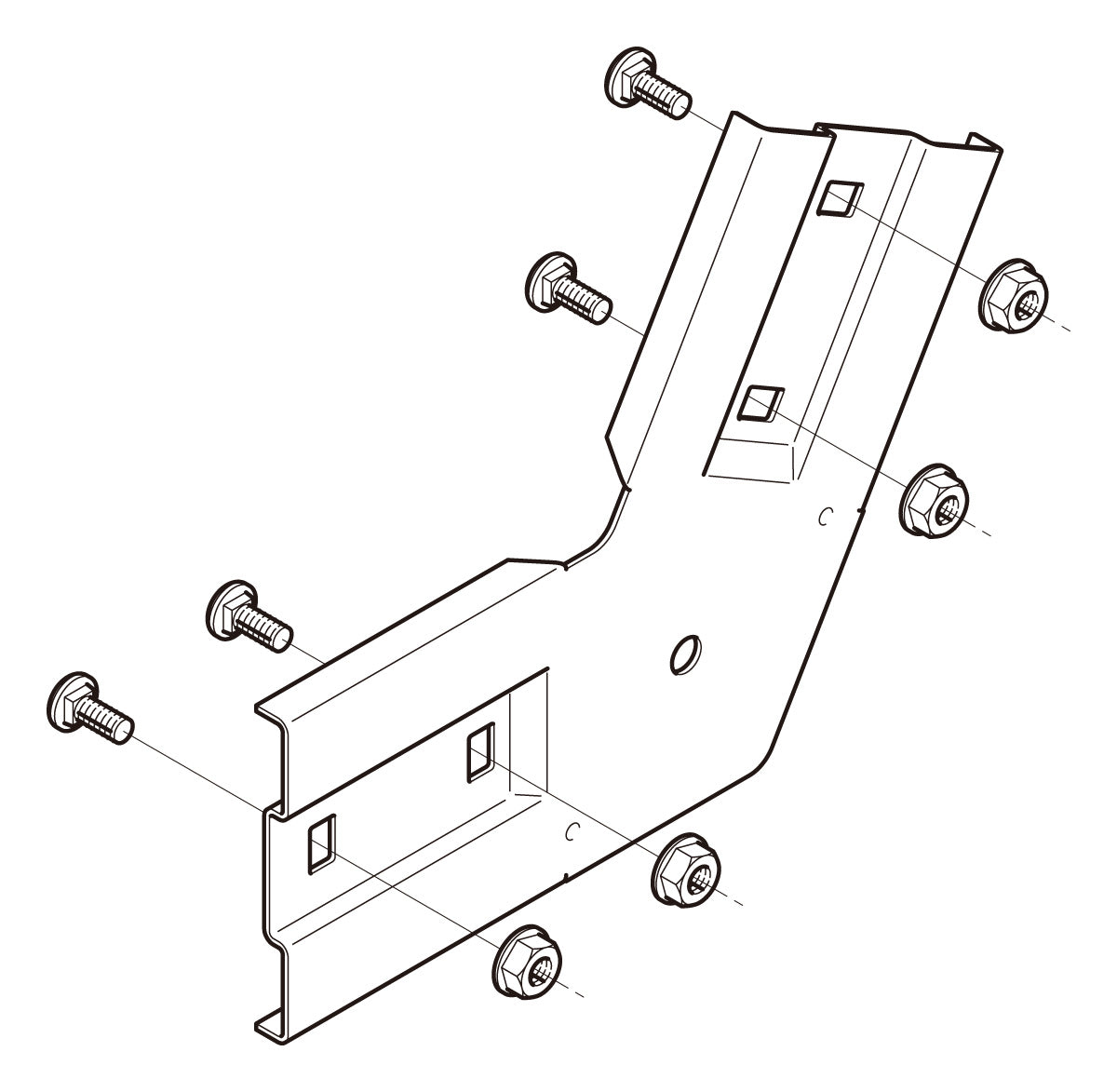 SD-QRVG60|上下ベンド継ぎ金具