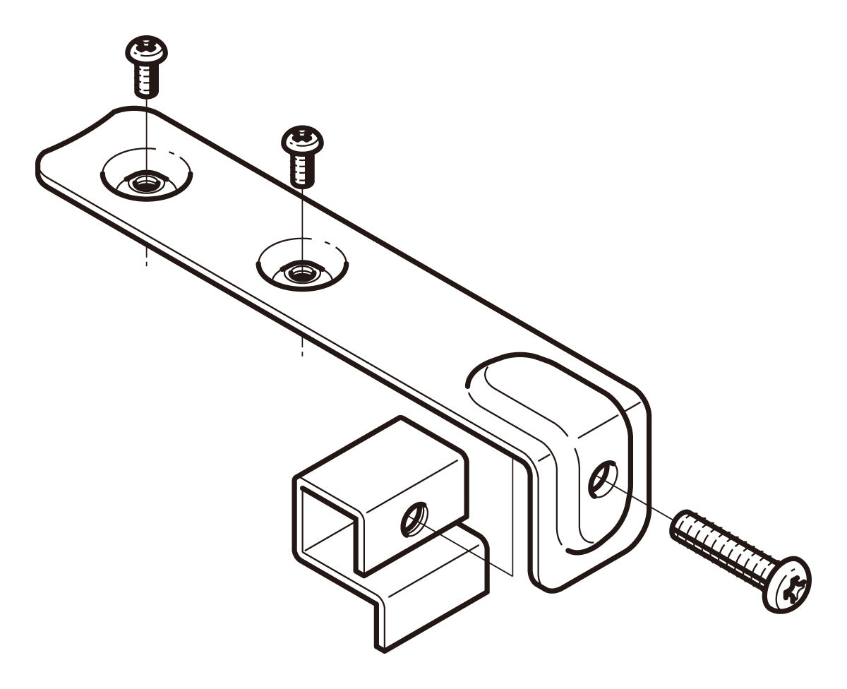 SD-QTB2|親桁部ボックス固定金具