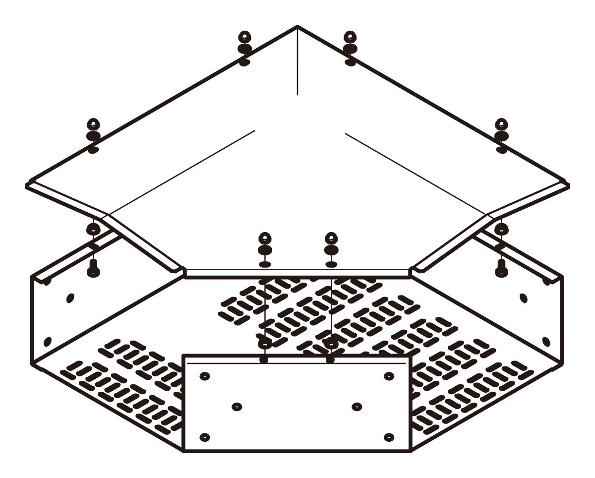 SD-TRFLA4020|外直角L形分岐トラフ