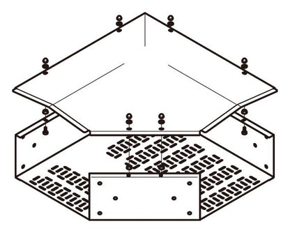 SD-TRFLA5020|外直角L形分岐トラフ