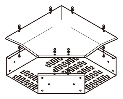 SD-TRFLA6010|外直角L形分岐トラフ