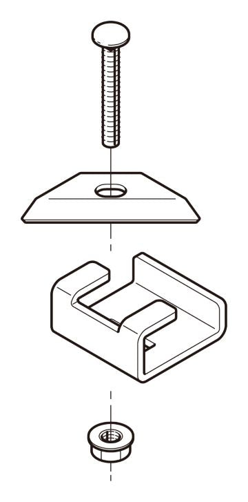 SNQRS2H|H形鋼用振れ止め金具