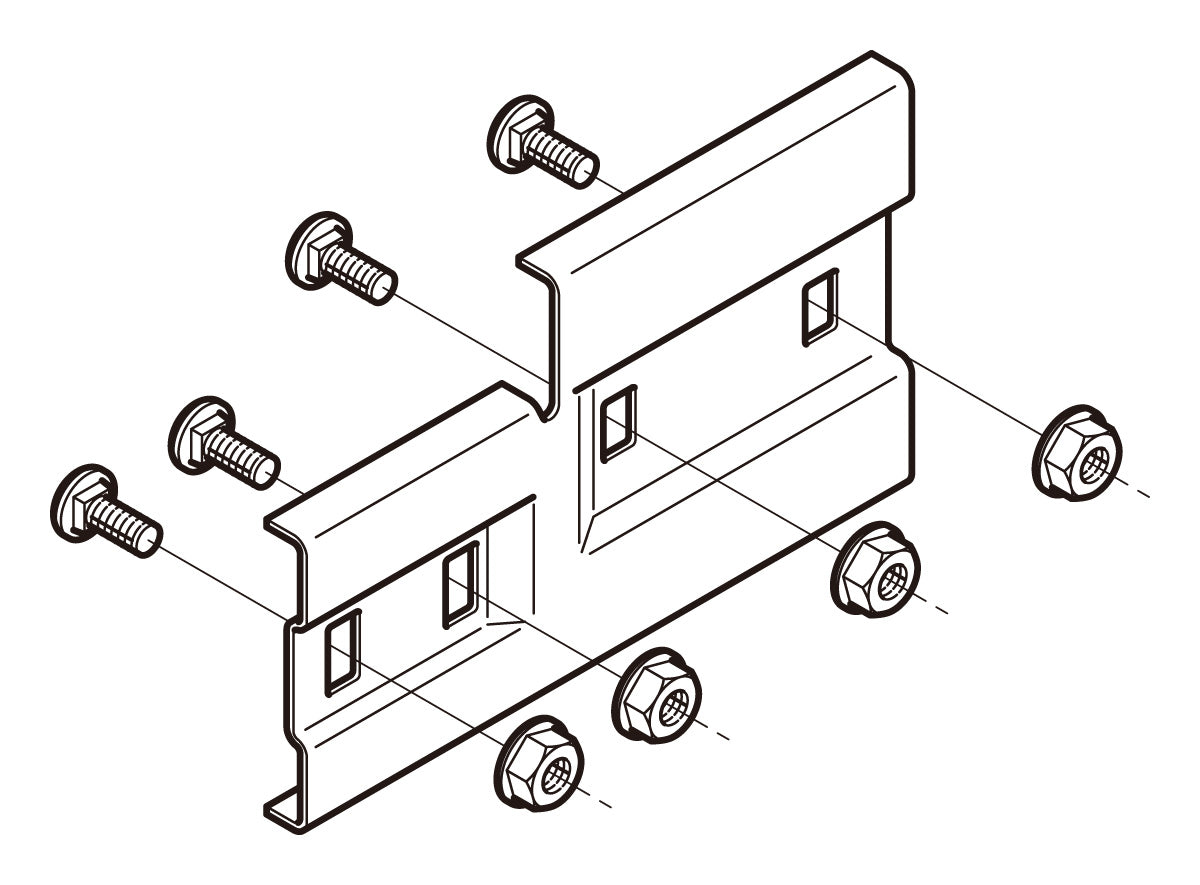SQRD1L|段違い継ぎ金具