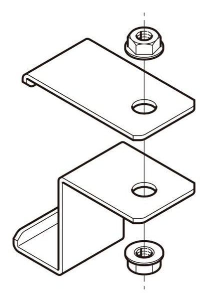 SRLAH1|外直角L形分岐用吊り金具