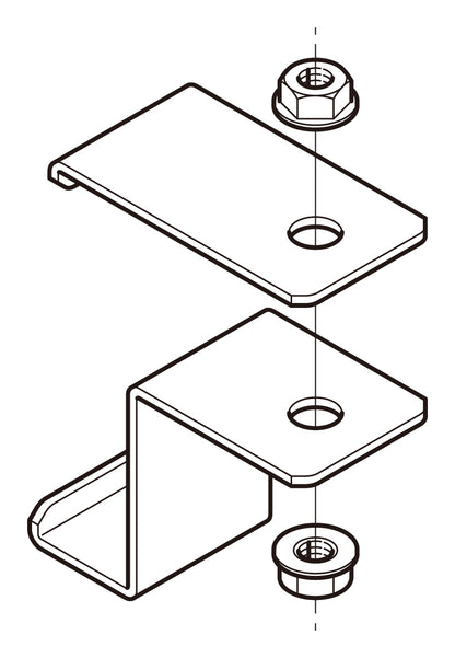 SRLAH1|外直角L形分岐用吊り金具