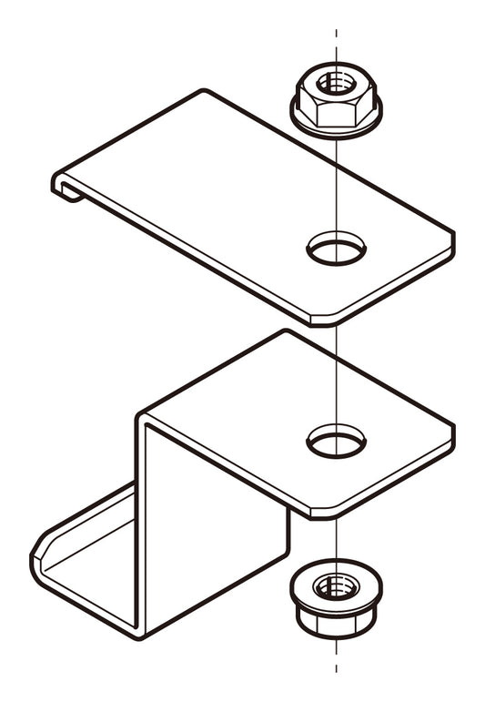 SRLAH1|外直角L形分岐用吊り金具