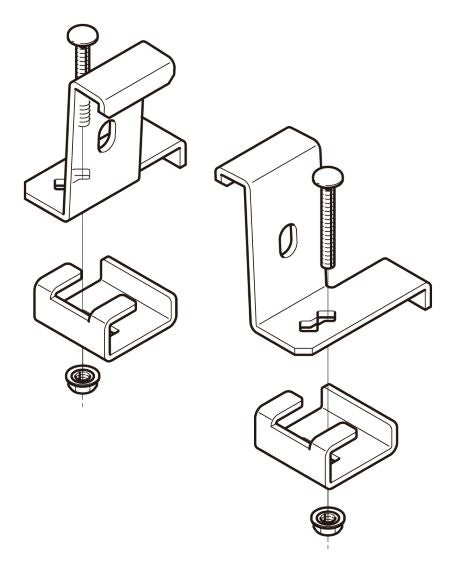 SRS1M6575|みぞ形鋼用振れ止め金具