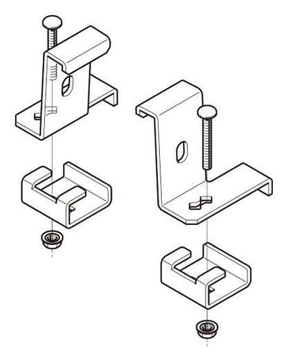 SRS1M6575|みぞ形鋼用振れ止め金具