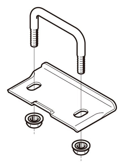 S-SNQR1RF|分岐用補助子桁 取付金具