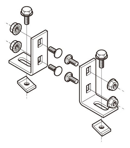 S-SRU1C|カバー対応垂直支持金具