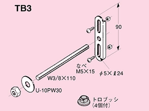 TB3|型枠用ボックス固定金具
