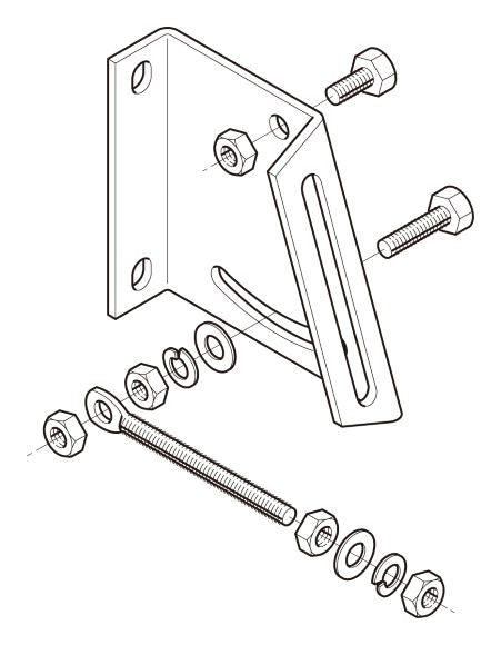 Z-BKAL1|傾斜壁ブラケット取付金具