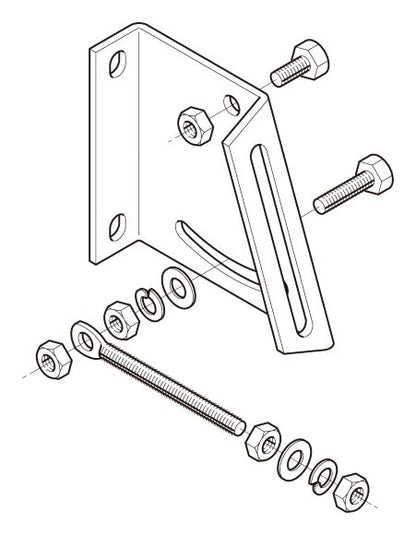Z-BKAL1|傾斜壁ブラケット取付金具