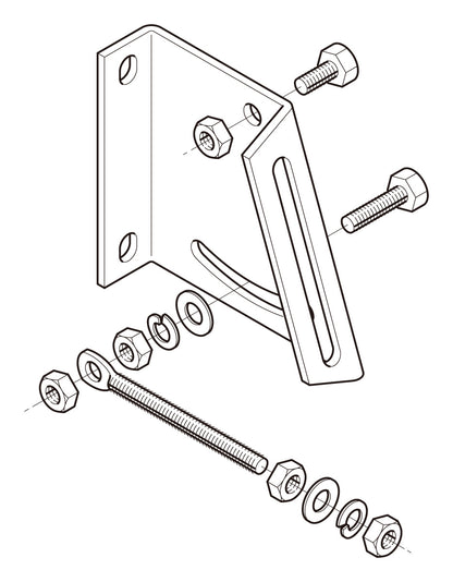 Z-BKAL1|傾斜壁ブラケット取付金具