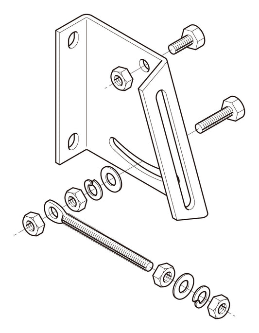 Z-BKAL1|傾斜壁ブラケット取付金具
