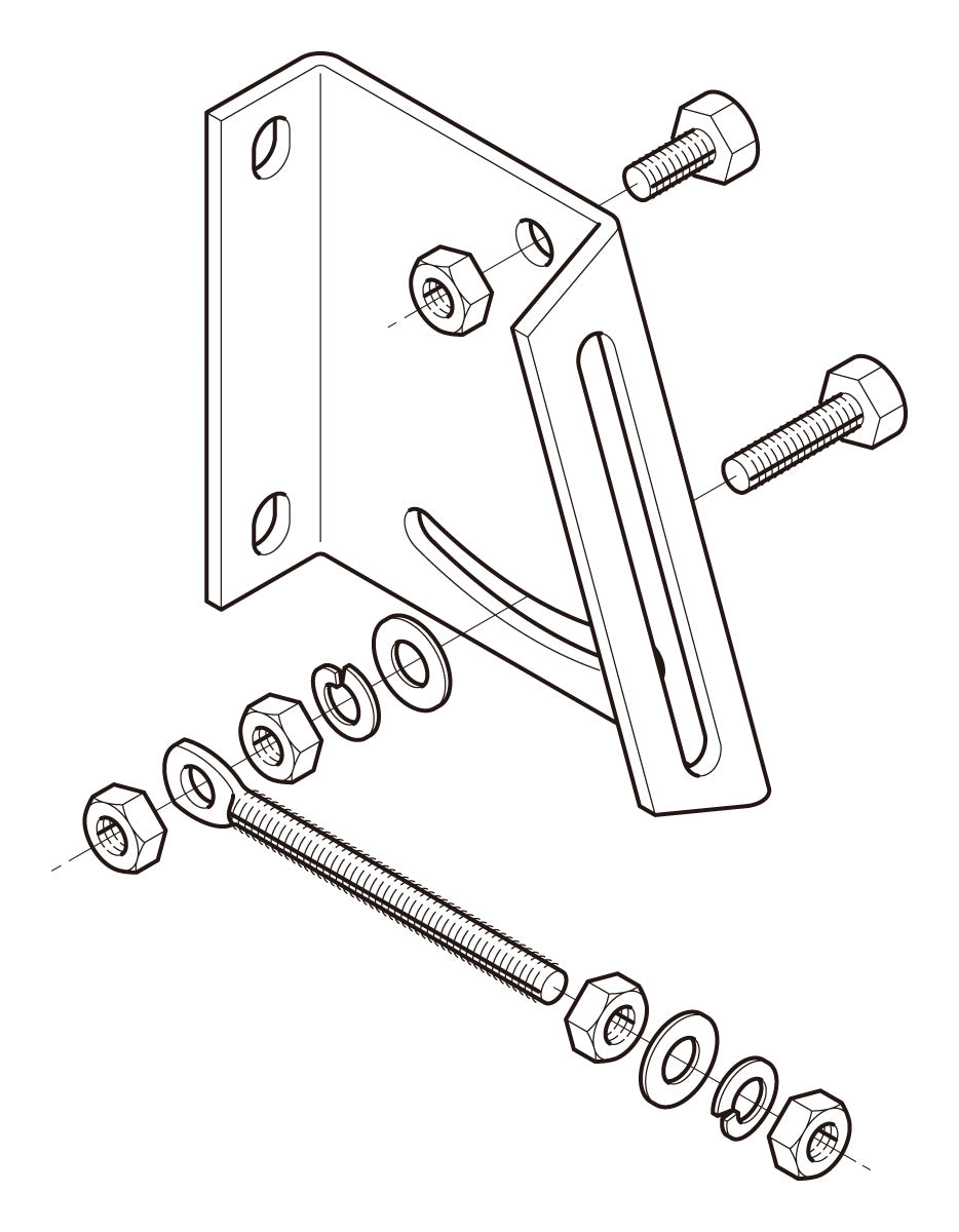 Z-BKAL2|傾斜壁ブラケット取付金具