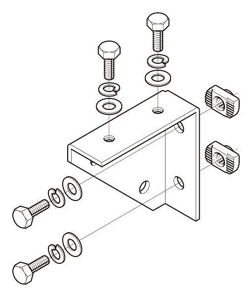 Z-BKFAL1|組立式ブラケット金具
