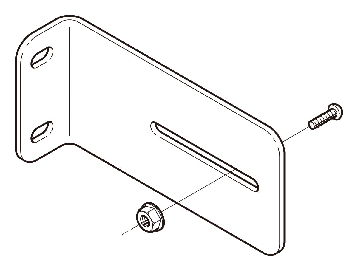 Z-BKT25|立上ラック支持金具