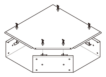 Z-DPLA6030|外直角L形分岐ダクト