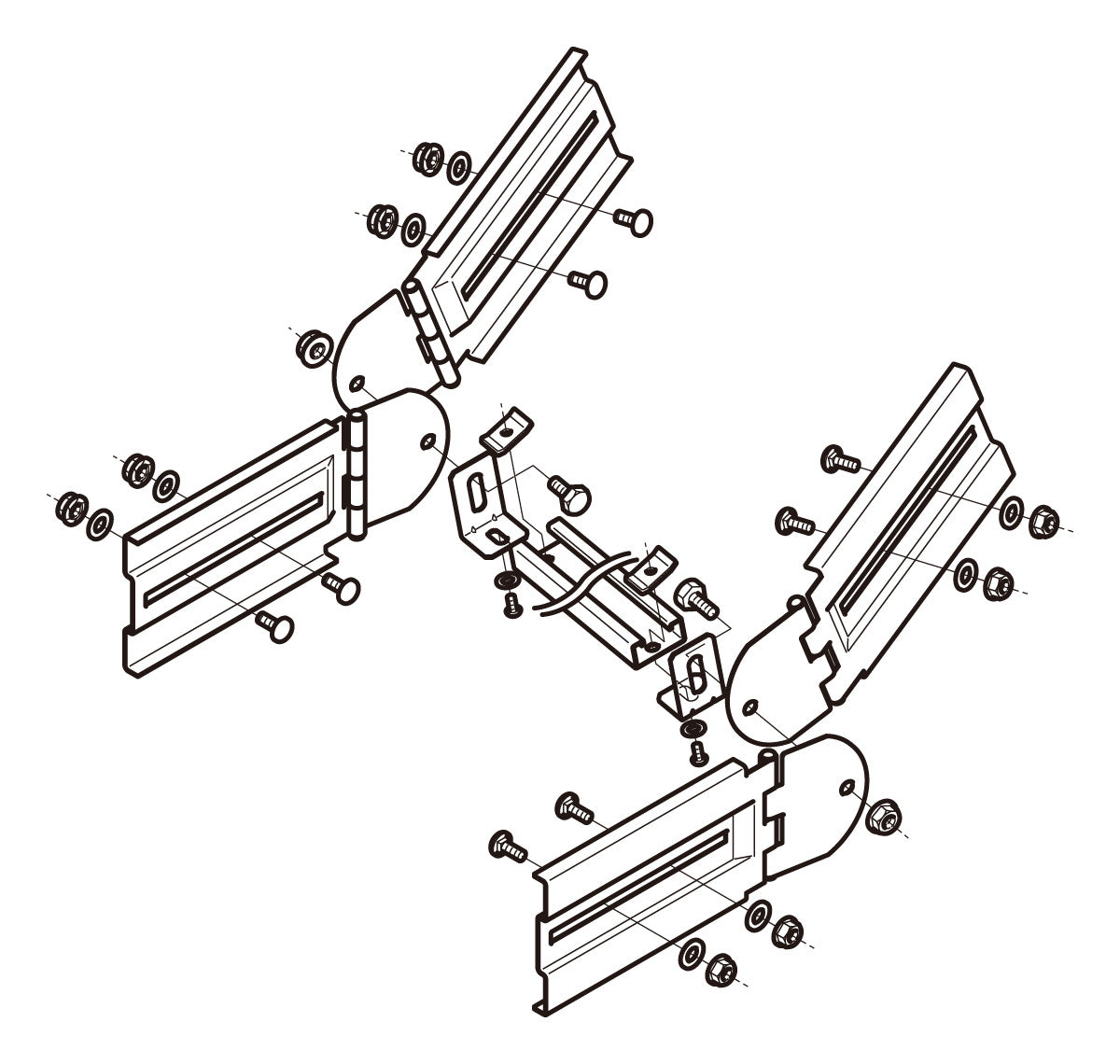 Z-QRB3|子桁付上下左右自在継金具