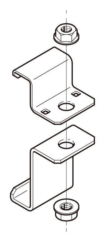 Z-QRH1C|ラックカバー対応吊り金具