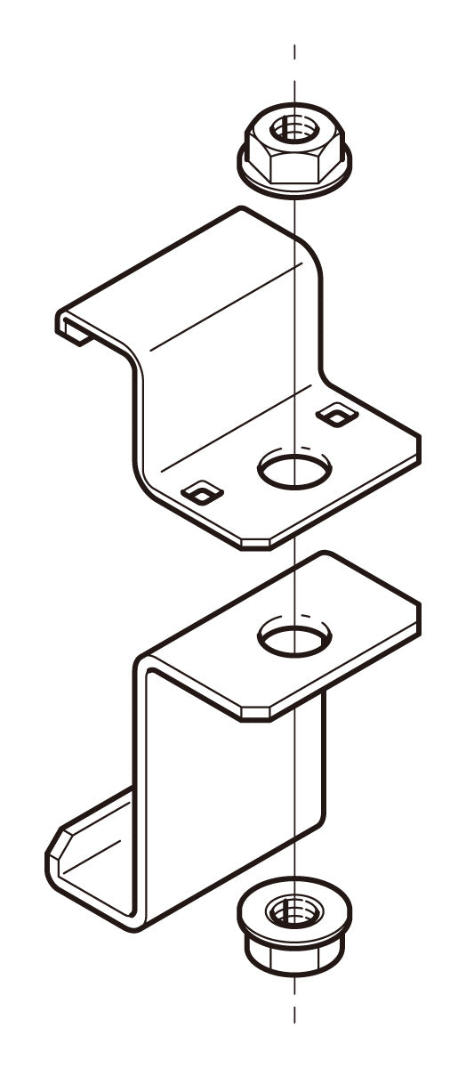 Z-QRH1C|ラックカバー対応吊り金具