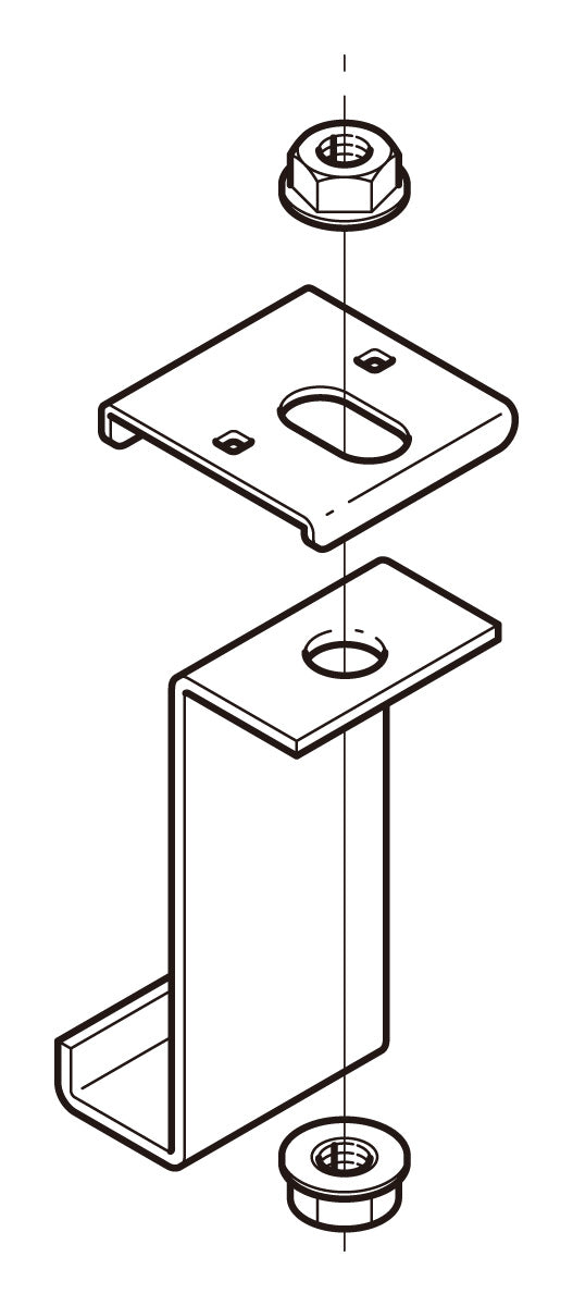 Z-QRH2B|接続部吊り金具 W1/2