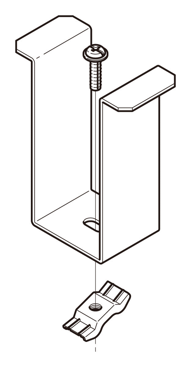 Z-QRS1W|並列部振れ止め金具