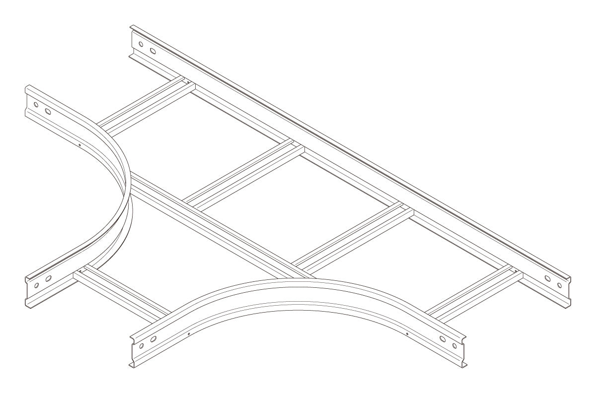 Z-QRT120G｜T形分岐ラック HDZ製