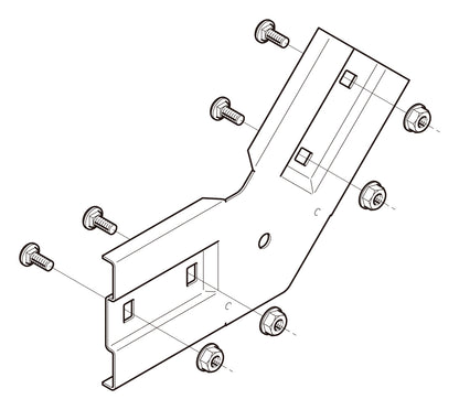 Z-QRVG45|上下ベンド継ぎ金具