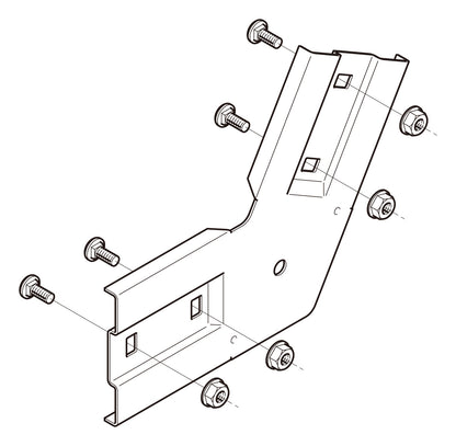 Z-QRVG60|上下ベンド継ぎ金具