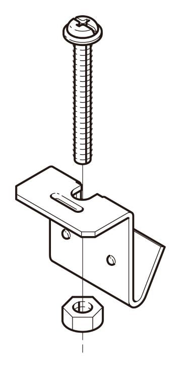 Z-RS10KB|アングル用振れ止め金具