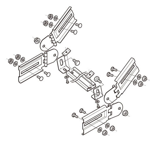 Z-SRB3|子桁付上下左右自在継金具