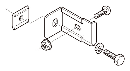 Z-SRS4N|立上ラック支持金具