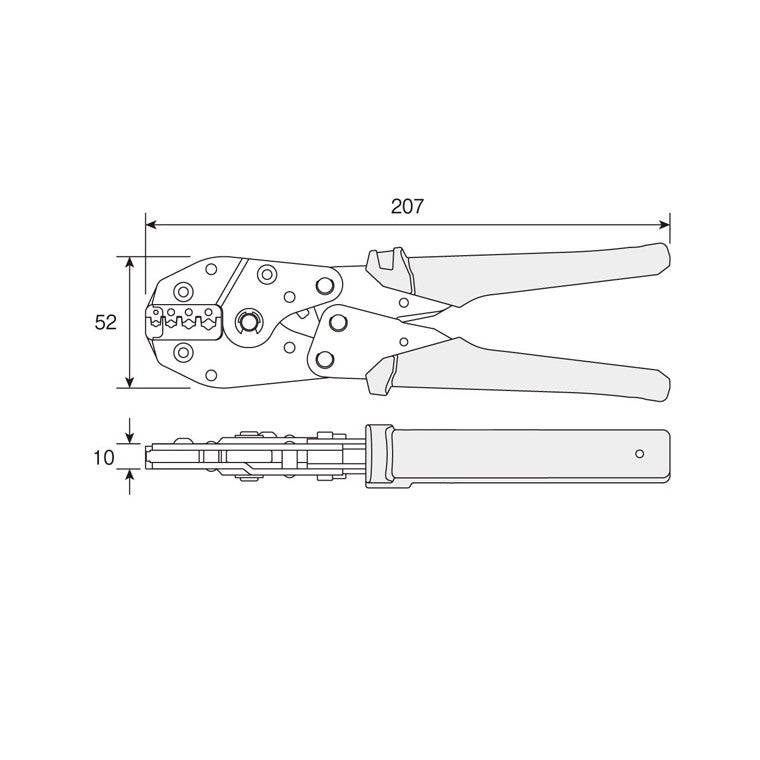 3678326|圧着ペンチ 絶縁被覆付