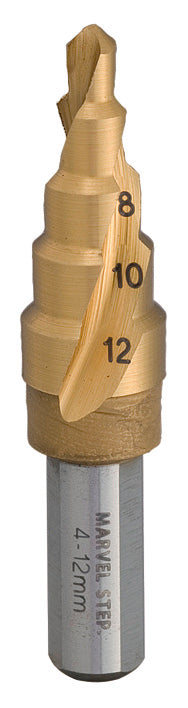 MSB-12G|チタンコーティングステップドリル