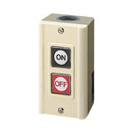 BL82011|操作用押釦 PB-2S露出形 1a＋1b(黒・赤)