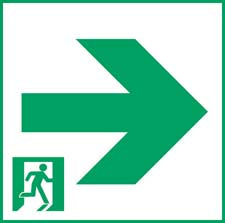 FK10067｜通路表示板 右C級