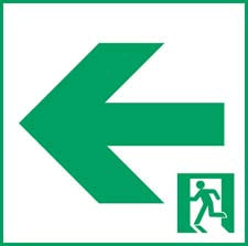 FK20066｜通路表示板 左B級