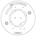 SH5901|ガス当番丸型ベース(4端子・制御端子付)