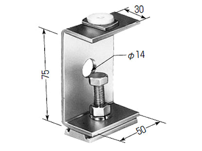 CKA-2BD｜固定板 アルミレール用