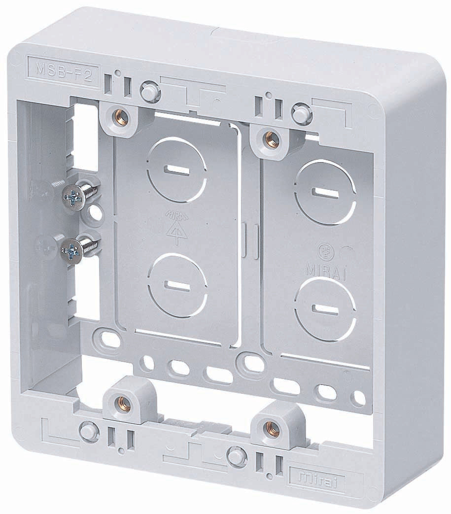MSB-F2W｜モール用スイッチボックス
