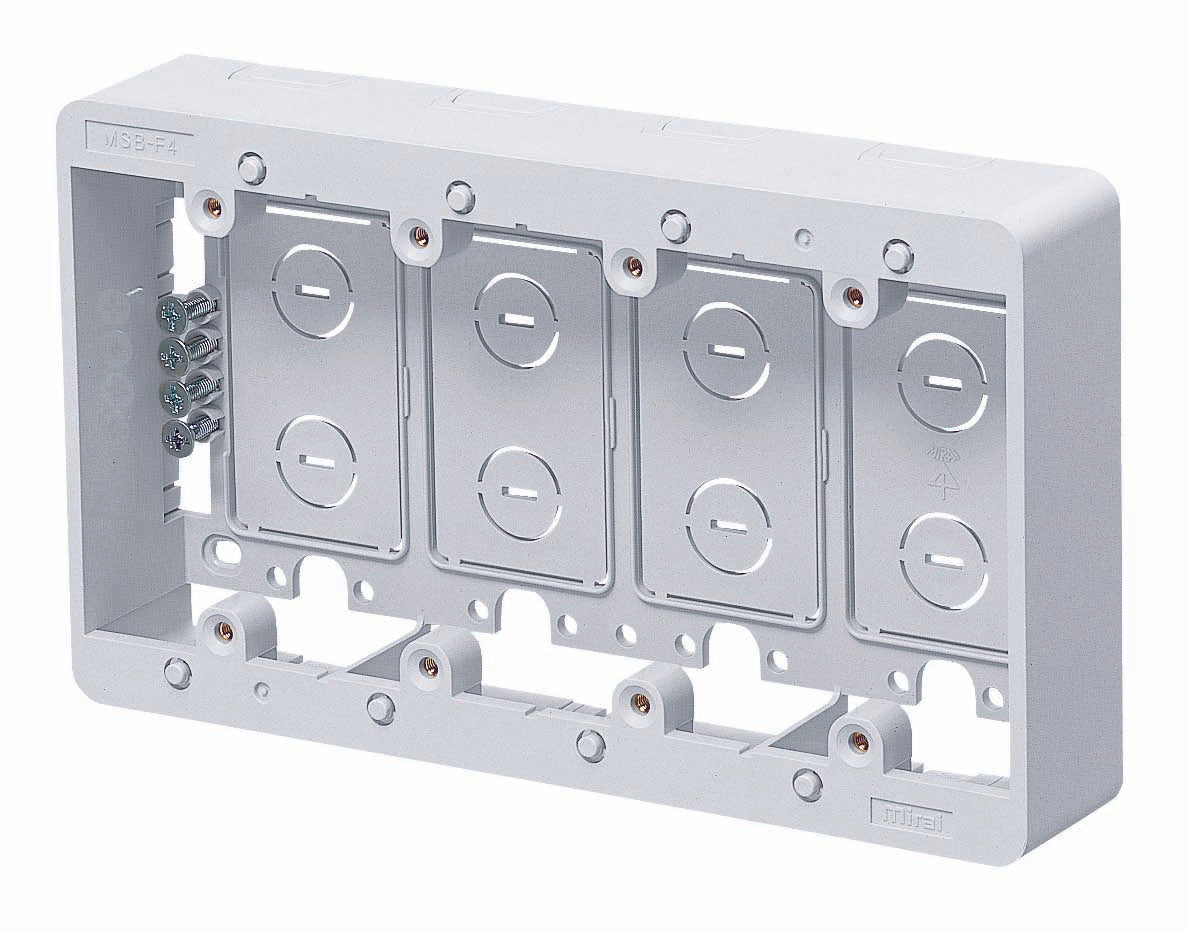 MSB-F4W｜モール用スイッチボックス