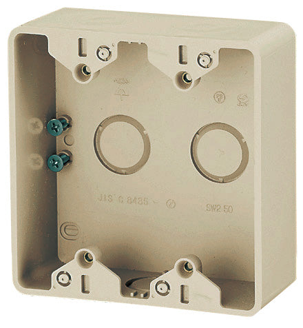 PVR-0WSJ｜露出2コ用スイッチボックス