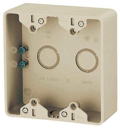 PVR-0WSJ｜露出2コ用スイッチボックス