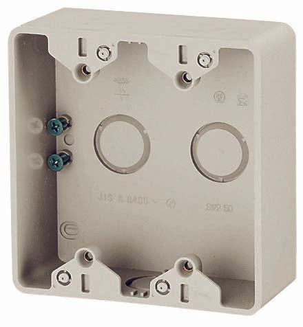 PVR-0WSM｜露出2コ用スイッチボックス