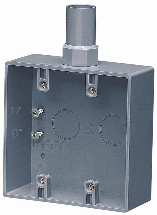 PVR-14W｜露出2コ用スイッチボックス